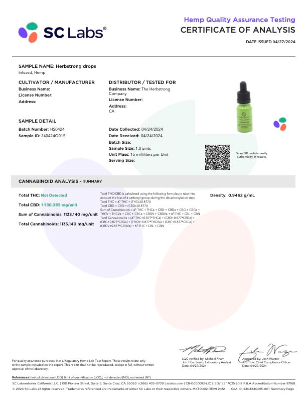 Extra Strong Recovery Drops