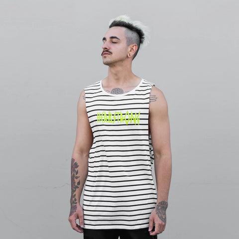 Striped Muscle Tank